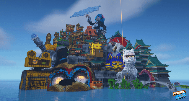 I piled up all my builds to celebrate my first year of making build content! (And reaching 20k on Insta :)