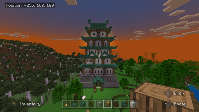 I'm building a Japanese town. I just got done the castle