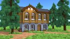 Fully decorated medieval survival house