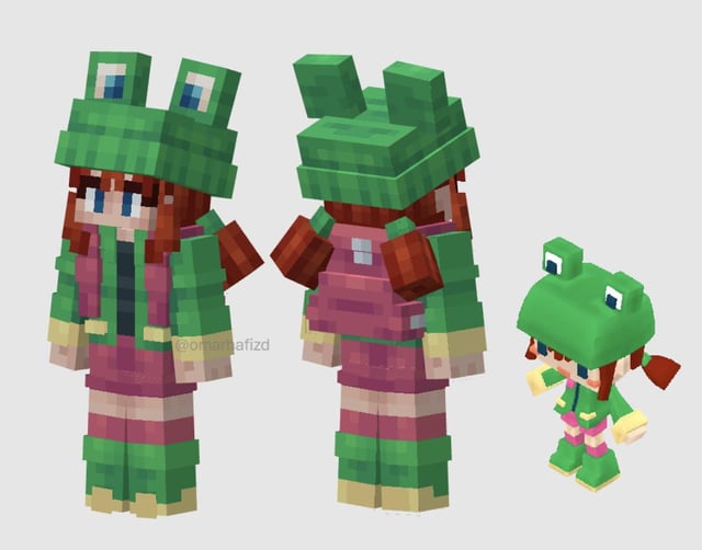 i remade rana (the removed mob) in a more minecraft-ish style!