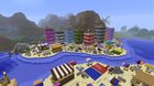 Beach with luxury hotels