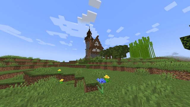 I pretty recently got a Computer to play Minecraft on. This is the house I made. Opinions