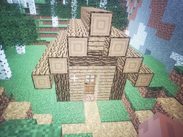 I'm confused on what is considered a starter house. I consider a starter house that you can build within the first few days, but I see these yt videos saying a big house is a starter. This is mine, it's pretty small, but it lets me focus on gearing up so I don't look like a noob.