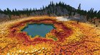 I made colorful hot springs based on the Grand Prismatic Spring in Yellowstone!