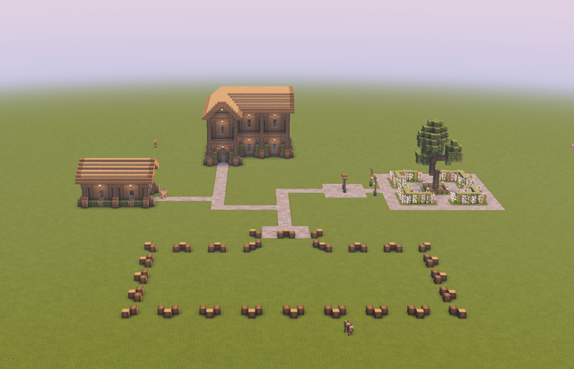 The Start of my first Village! (It's still quite small)