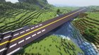 I need some help to make this highway into a regular 2 lane road like the second one