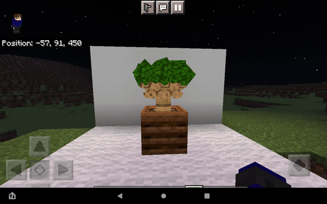 I made a small tree using armor stands!