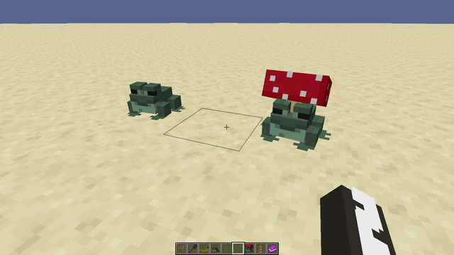 I made the frog with a mushroom hat!