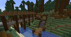 I made this bridge and fishing pier as a start for a spruce kingdom