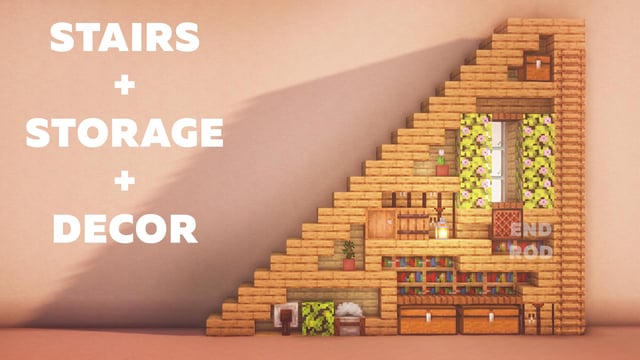 I build a Big Stairs for Big house with storage! Such as derocation it is very cool! Hope You enjoy!