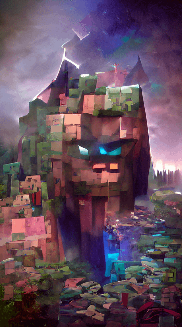 I plugged Minecraft into an AI art generator and the result is beautiful