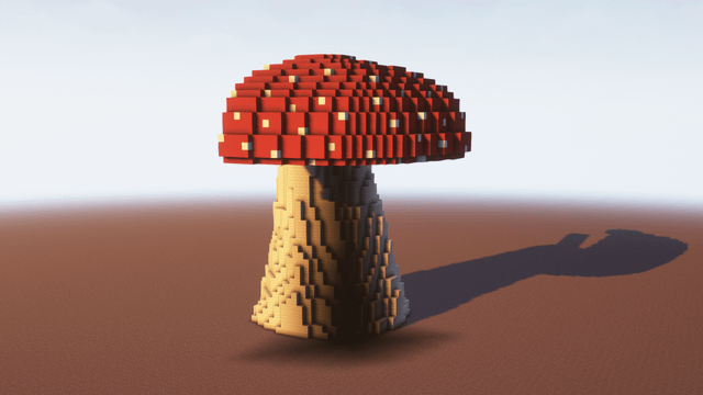 In the process of building a giant mushroom for a future base, i've noticed there's a huge ugly shadow on the stem of the mushroom. Any way to get rid of it without spamming the stem with ugly lights?