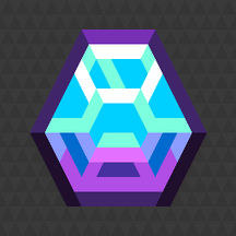 I made a diamond using triangular pixels.