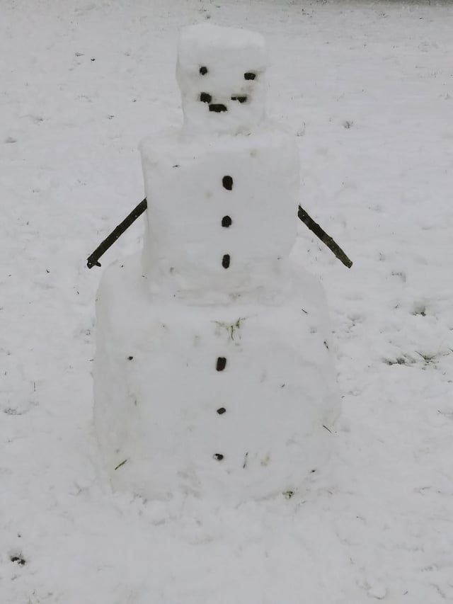 I made this out in the snow