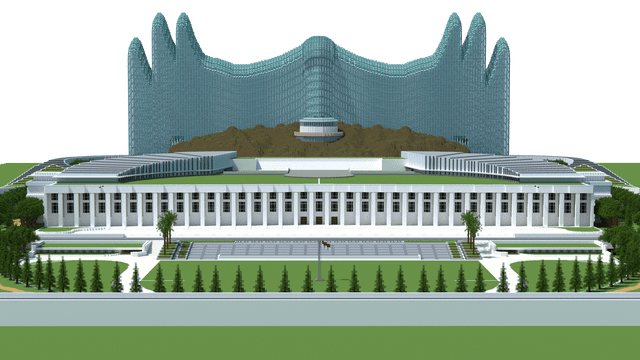 I built Indonesia new capital city in minecraft (presidential palace)