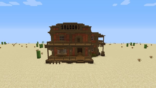 I made this wild west saloon (I used some mods)