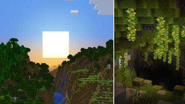 I made a showcase of the beautiful nature of Minecraft in 1.18! Link in comments :)