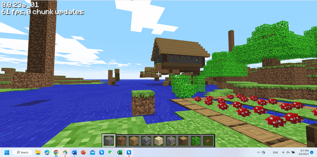 I dont have much and I m not good at building, but I made a house in Minecraft classic. Enjoy!