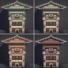 I made the same building in 4 different colors