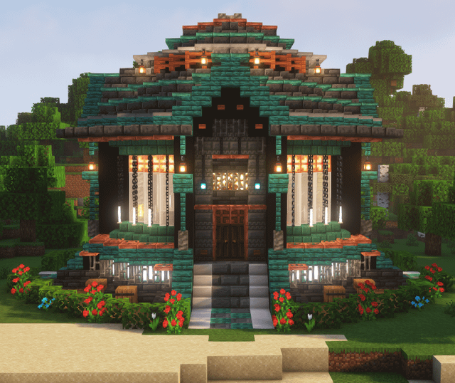 I made a copper house in minecraft using the new blocks, what do you think feedback and suggestions are welcome!