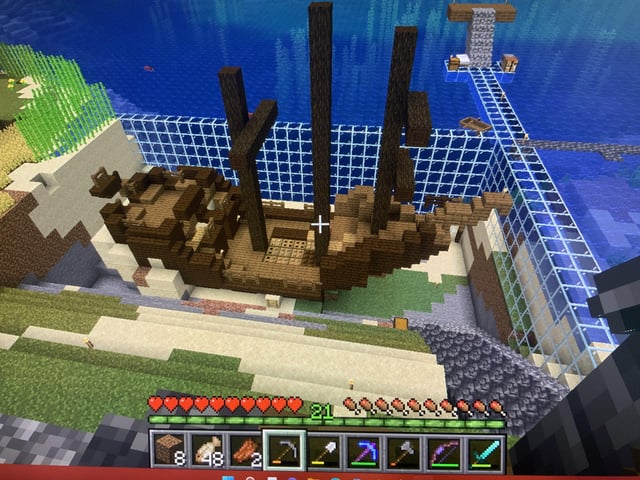 I’m restoring a shipwreck in survival