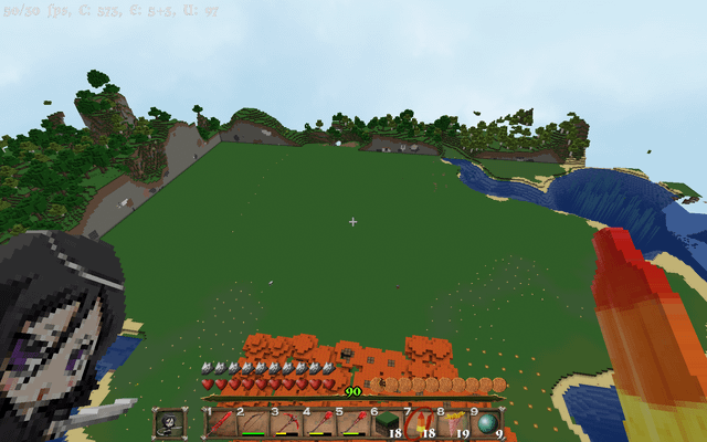 I flattened the land in my spawn chunks because... ehh... I dunno.