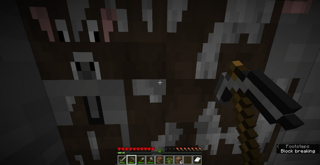 Is anyone experiencing this bug? Basically, every time I'm about to mine a block, it just shows a cow texture for a split second. (Version 1.18.1)