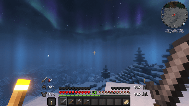 i was playing in my minecraft world and saw this amazing view