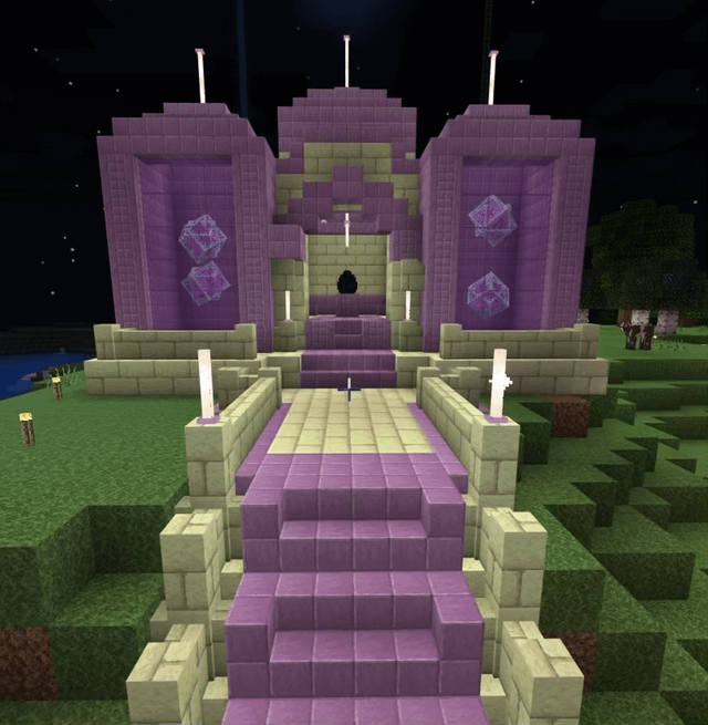 I made this End Temple for my Dragon Egg