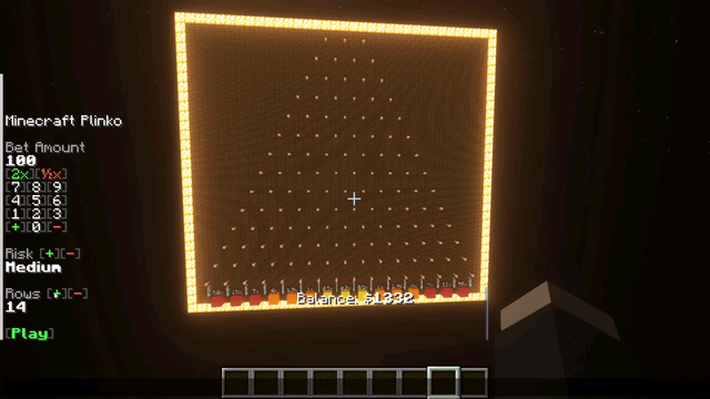 I made Plinko in Minecraft