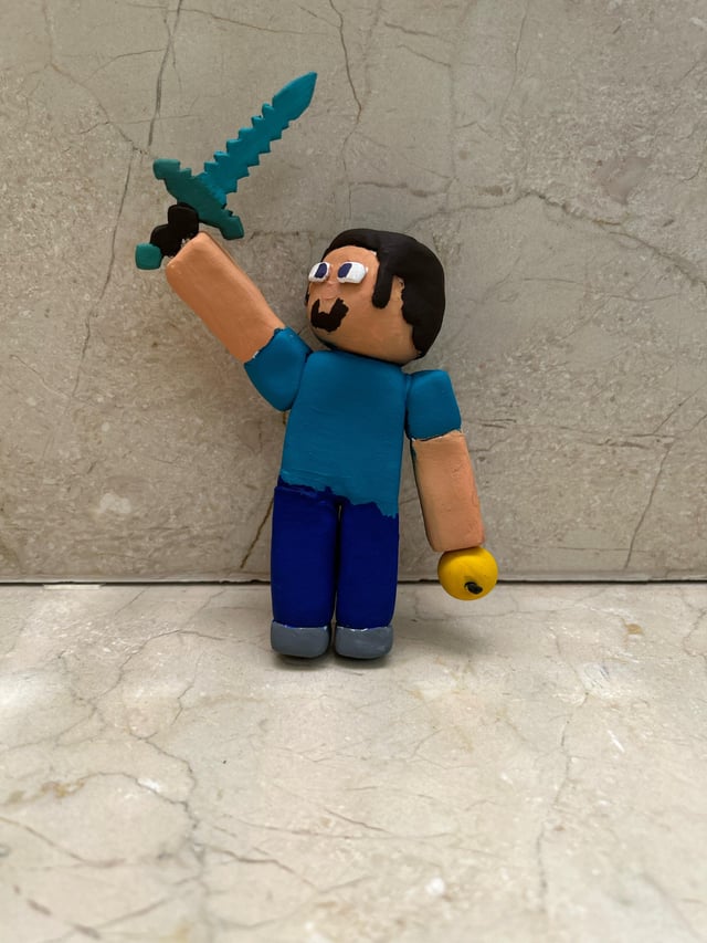 I made minecraft steve