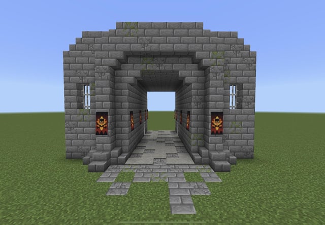 I built a stone brick doorway, what do you think?