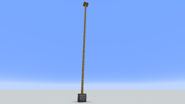 I made a long piston using a debug stick