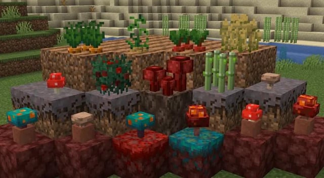 I made crops 3D in Minecraft